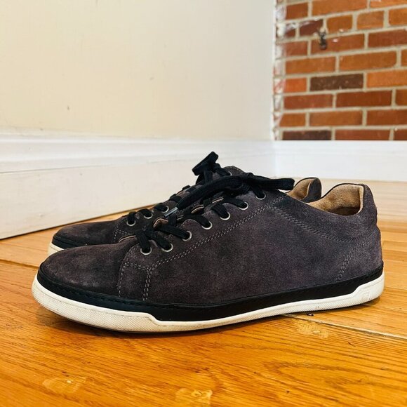 Allen Edmonds Mens Porter Derby Sneaker Size 11 D Grey Suede Lace Up Shoe - Picture 9 of 16